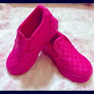 NWOT!!!! VANS Never been worn. Hot pink vans. Super cute for your toddler.